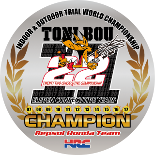 Toni Bou TrialGP World Champion x22
