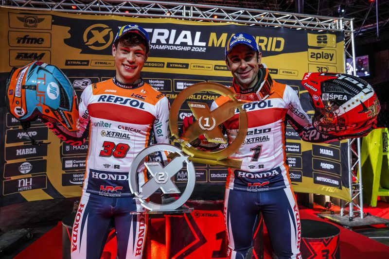 El Repsol Honda Team consigue un doblete en Madrid con Toni Bou y Gabriel Marcelli 