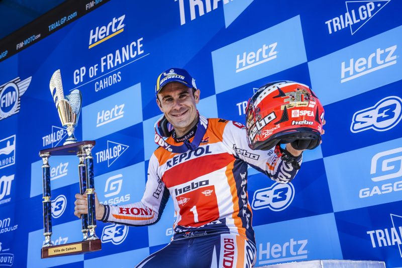 Toni Bou on course for a 16th TrialGP title after another win in France
