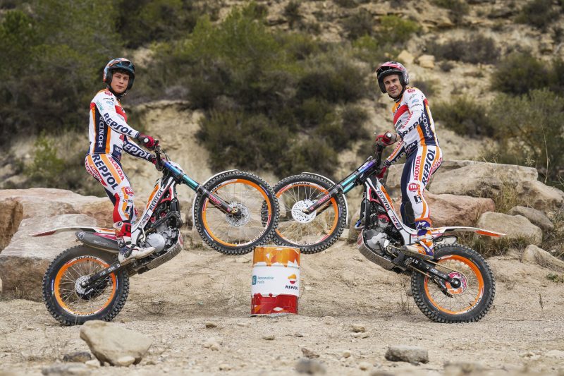Repsol Honda Trial Team perform first test with renewable fuel