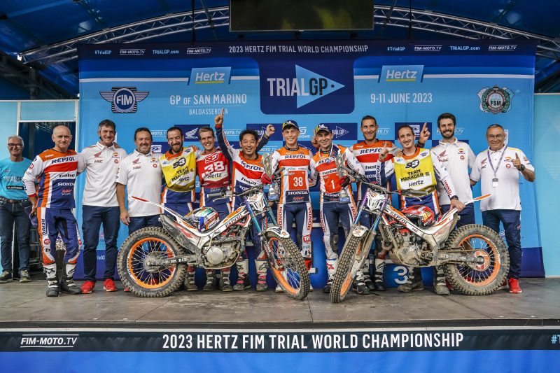 One-two finish for Repsol Honda Trial Team in San Marino